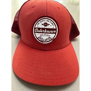 Outerknown red trucker hat